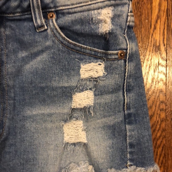 LTJ (Letters to Juliet) frayed denim jean shorts size medium - Picture 3 of 5